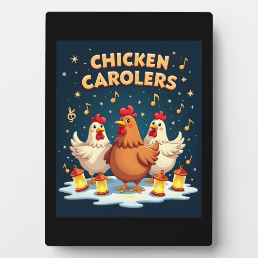 Plaque Photo Caroleurs de poulet (Devant)