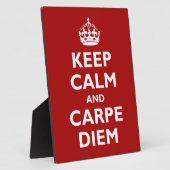Plaque Photo Carpe Diem ! (Côté)