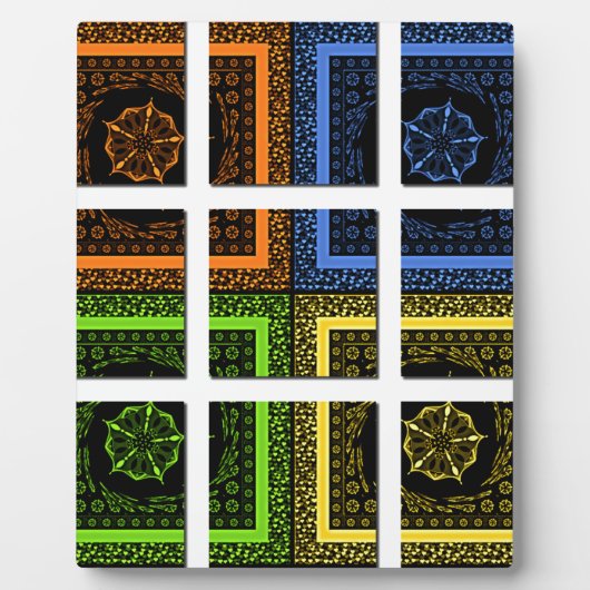 Plaque Photo Carré dans une boîte (Devant)