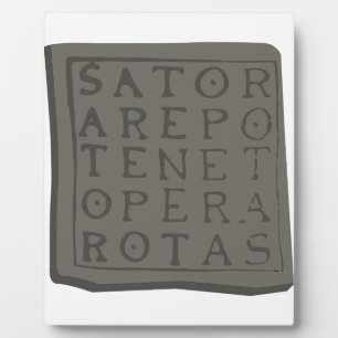 Plaque Photo Carré Sator