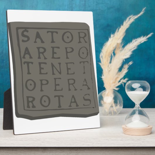 Plaque Photo Carré Sator (Côté)