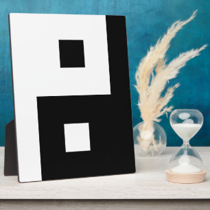 Plaque Photo Carré Yin Yang