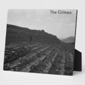 Plaque Photo Carrière de calcaire d'amphithéâtre en Crimée (Côté)