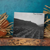 Plaque Photo Carrière de calcaire d'amphithéâtre en Crimée (Côté)