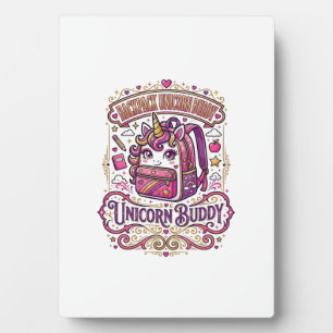 Plaque Photo Cartable Licorne Copain Licorne Conception De Marc