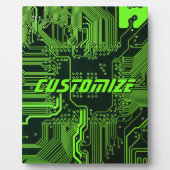 Plaque Photo Carte de circuit électronique écologique à circuit (Devant)