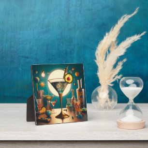 Plaque Photo Carte de circuit futuriste atomique Martini