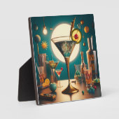 Plaque Photo Carte de circuit futuriste atomique Martini (Recto)