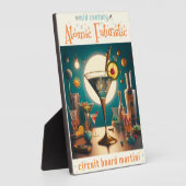 Plaque Photo Carte de circuit futuriste atomique Martini (Côté)