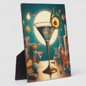 Plaque Photo Carte de circuit futuriste atomique Martini (Côté)