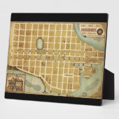 Plaque Photo Carte de la ville de Beaufort Caroline du Sud (186 (Côté)