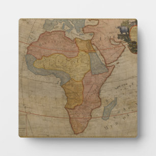 Plaque Photo Carte de l'Afrique 1700