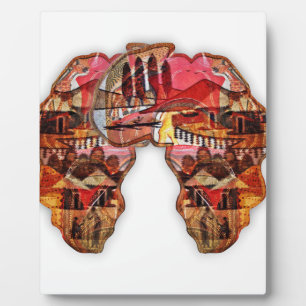 Plaque Photo Carte de l'Afrique : Célébrer la saison avec la cu