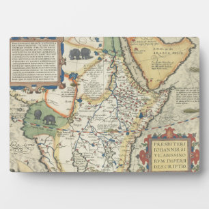 Plaque Photo Carte de l'Afrique et de la péninsule arabique