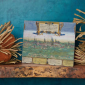 Plaque Photo Carte de Lublin, de Civitates Orbis Terrarum par (Côté)