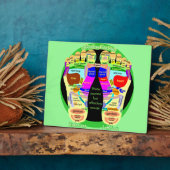 Plaque Photo carte de pied de réflexologie (Côté)