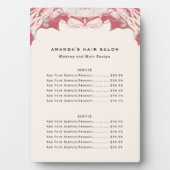 Plaque Photo Carte de prix de l'aquarelle rouge et noire (Devant)