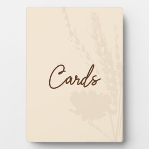 Plaque Photo Carte de table de mariage rustique avec détail de