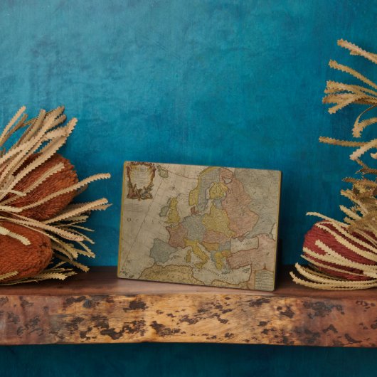 Plaque Photo Carte d'Europe | 1700 (Côté)