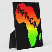 Plaque Photo Carte du continent africain (Côté)