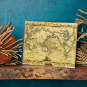 Plaque Photo Carte du monde antique (Côté)