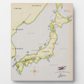 Plaque Photo Carte illustrée du Japon (Devant)