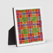 Plaque Photo Carte MAC RAE TARTAN 5,25" X5,25" + Easel (Recto)