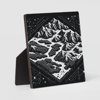 Plaque Photo Carte Magic Mountain