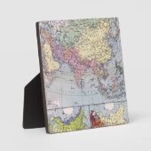 Plaque Photo Carte politique | Asie (Recto)