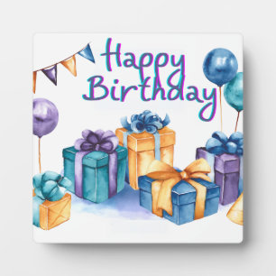 Plaque Photo Carte postale Joyeuse Anniversaire