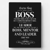 Plaque Photo Carte semaine d'appréciation du patron (Devant)