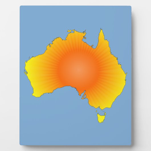Plaque Photo Carte Sunny Australie (Devant)
