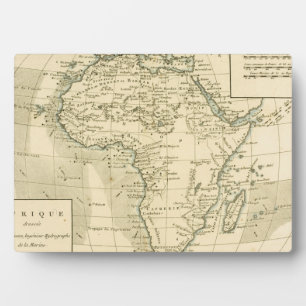Plaque Photo Carte vintage de l'Afrique