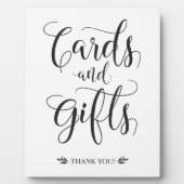 Plaque Photo Cartes et cadeaux Panneau Mariage moderne (Devant)