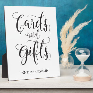 Plaque Photo Cartes et cadeaux Panneau Mariage moderne