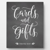 Plaque Photo Cartes et cadeaux SIGNE Mariage rustique (Devant)