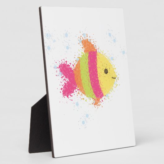 Plaque Photo Carton de poisson mignon (Côté)