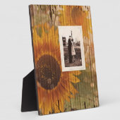 Plaque Photo cartons rustiques pays mariage de tournesol (Côté)