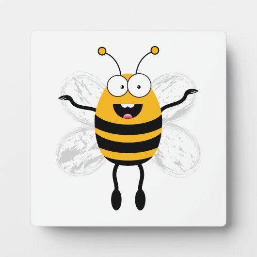 Plaque Photo Cartoon Bee (Devant)