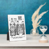 Plaque Photo Cartoon de chaise électrique défectueuse - Drôle (Côté)