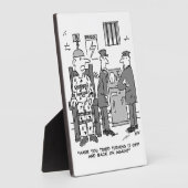 Plaque Photo Cartoon de chaise électrique défectueuse - Drôle (Côté)