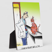 Plaque Photo Cartoon vétérinaire 9480 (Côté)