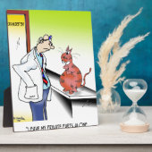 Plaque Photo Cartoon vétérinaire 9480 (Côté)