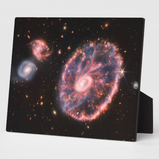 Plaque Photo Cartwheel Galaxy, James Webb Télescope Spatial (Côté)