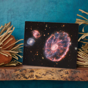 Plaque Photo Cartwheel Galaxy, James Webb Télescope Spatial