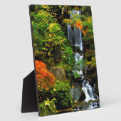Plaque Photo Cascade Jardin japonais Portland (Côté)