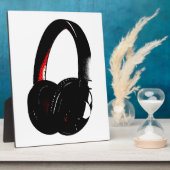 Plaque Photo Casque Pop Art Head Téléphone (Côté)