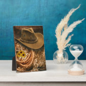 Plaque Photo Casquette Cowboy (Côté)