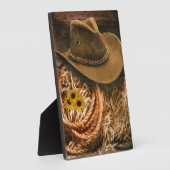 Plaque Photo Casquette Cowboy (Côté)