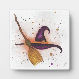 Plaque Photo Casquette et chambre de la sorcière d'Halloween